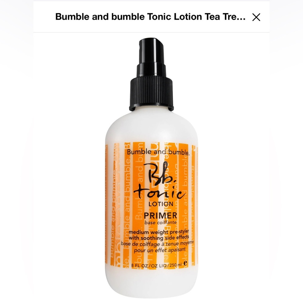 Bumble and Bumble Tonic Lotion Tea Tree Oil Hair Primer 8.5 oz / 250 ml